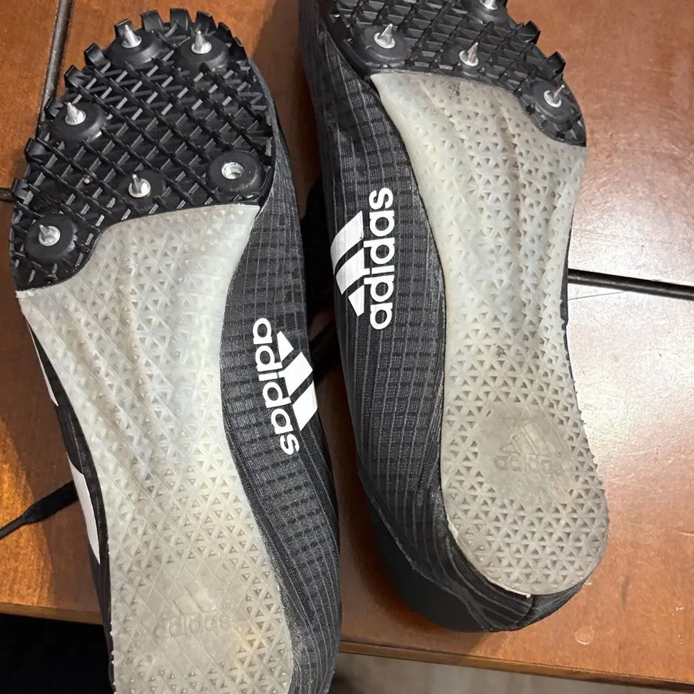 Adidas Black and White Striped Track shoes